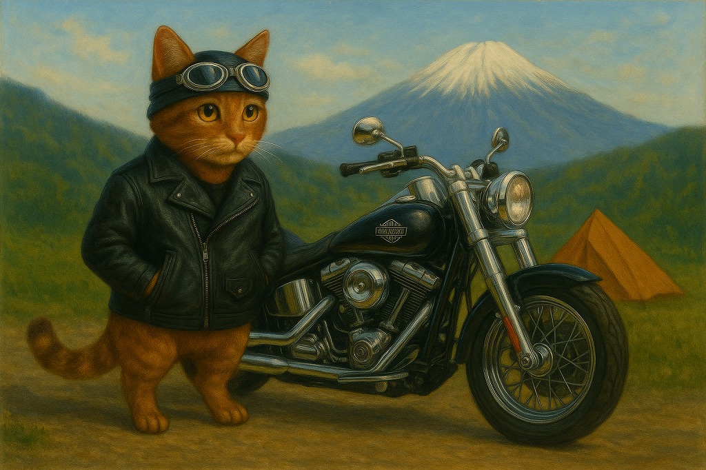 「旅の理由」猫ライダー
