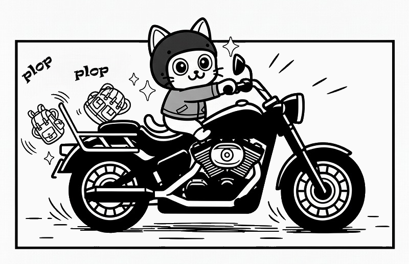猫ライダー漫画:何度だってやりなおすさ