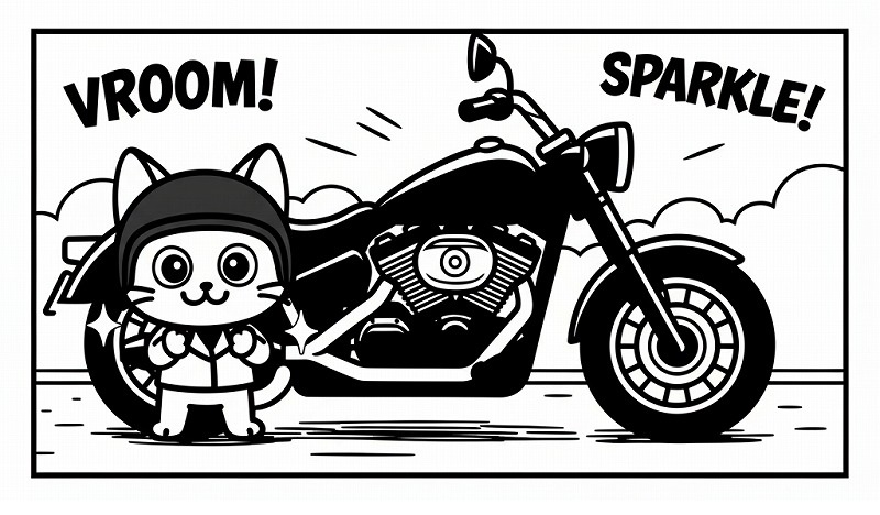 猫ライダー漫画：人生なんて、こんなもん