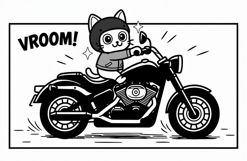 猫ライダー漫画：人生なんて、こんなもん