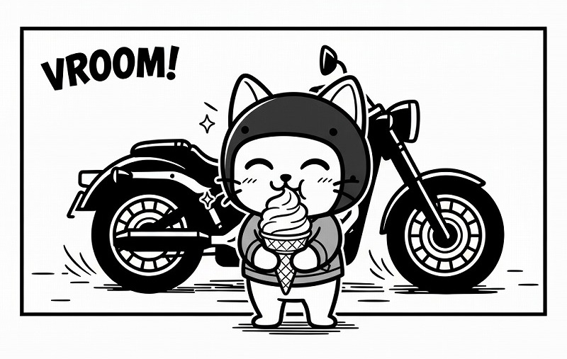 猫ライダー漫画：人生なんて、こんなもん